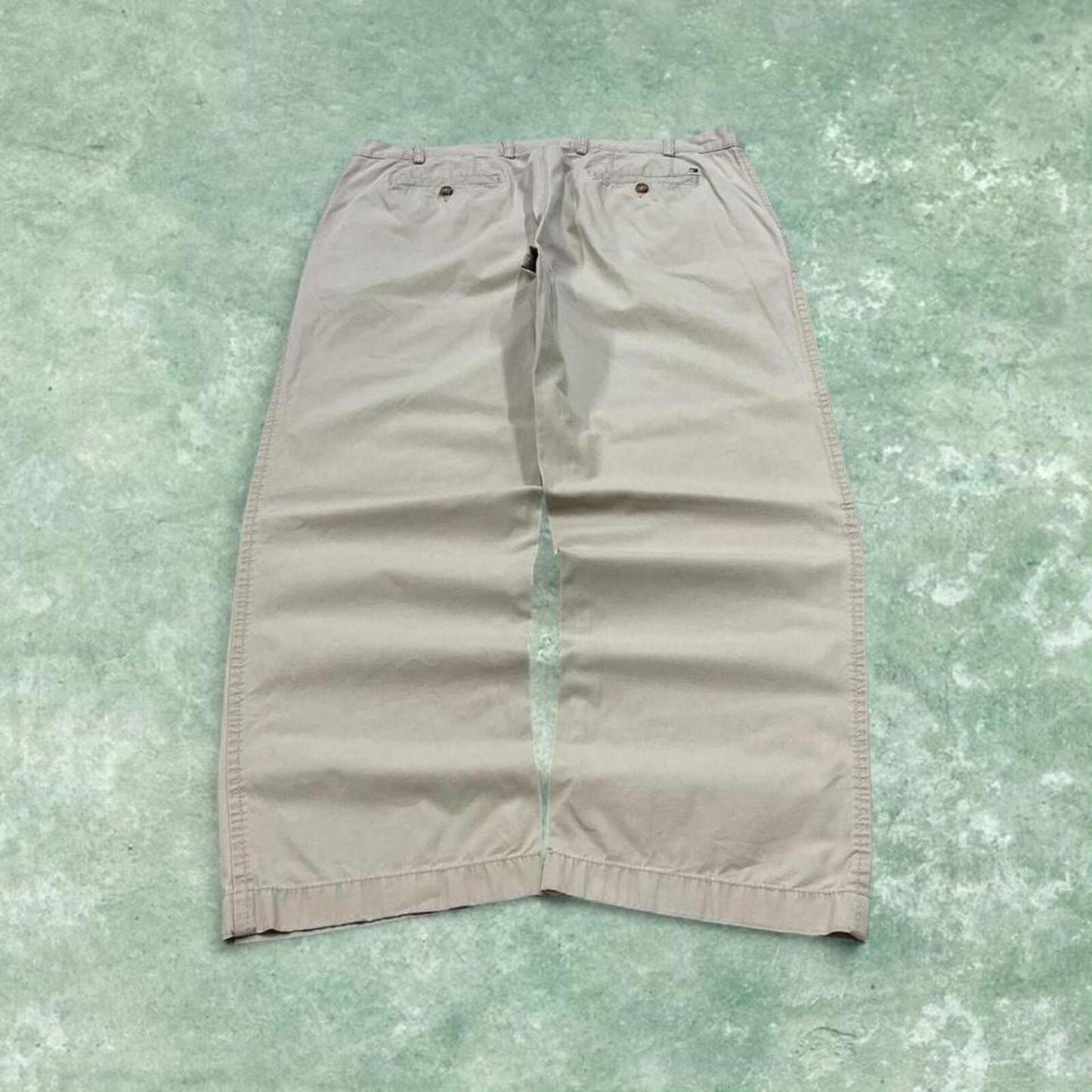 Tommy Hilfiger chino pants summer cream Loose smart casual chino trousers