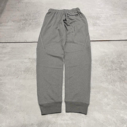 Grey Nike Trackies S y2k sportswear track pants print logo embroidered design