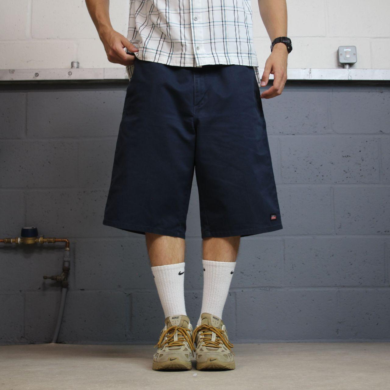 Dickies baggy carpenter shorts y2k loose fit navy Twill chino skater style cargo shorts