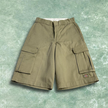Dickies cargo shorts y2k loose khaki Loose fit twill chino summer festival shorts