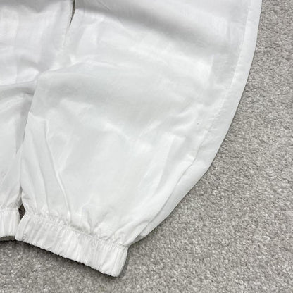 Y2k Nike tracksuit bottoms Swoosh white