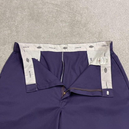 Dickies extra baggy chino shorts carpenter purple Skater / surf style shorts long wide leg festival