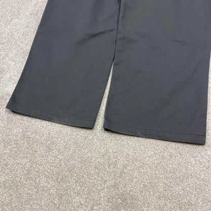 Y2k baggy fit Dickies double knee work pants grey Loose wide-leg chino style skate trousers