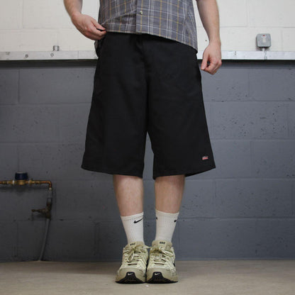 Dickies baggy carpenter shorts black Twill chino skater style shorts wide long leg