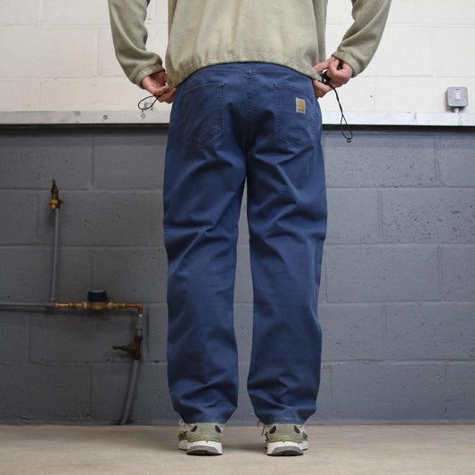 Carhartt Slam Pant W40L29 straight leg navy 90s style skater pants