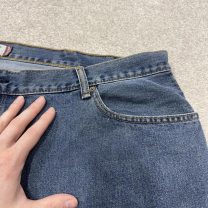 Levi’s 560 baggy jeans y2k blue Comfort fit wide leg denim pants red tab logo