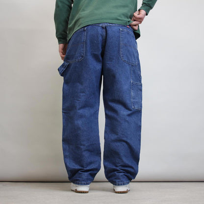 Blue Wrangler carpenter jeans W40L30 Loose denim skate pants
