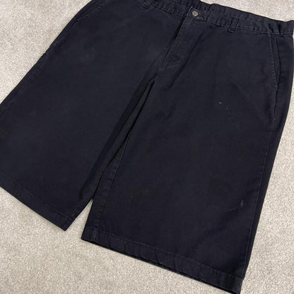 Dickies baggy chino shorts carpenter black Chino style skater shorts long wide leg festival