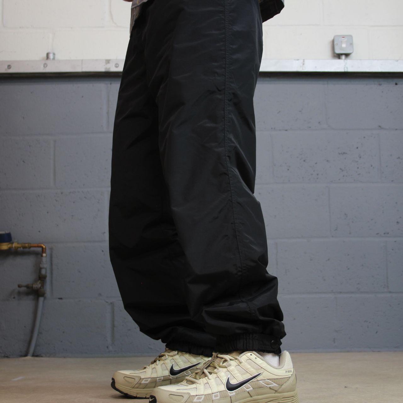 Columbia y2k hiking utility tech pants black medium Waterproof loose outdoors pants