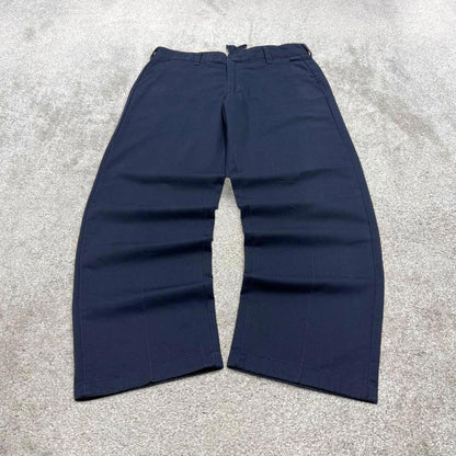 Navy Red Kap pants W34L31 loose y2k chino style skate trousers patch logo workwear
