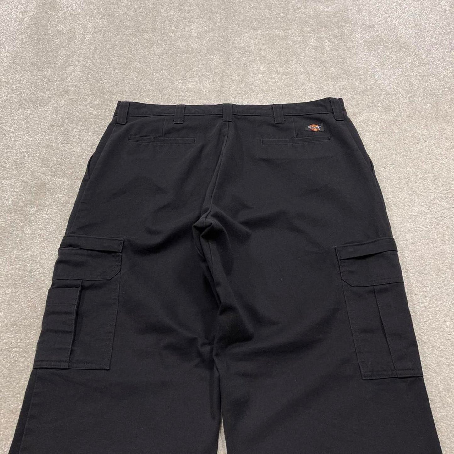 Y2K baggy Dickies cargo pants wide leg black Twill chino skate style work trousers