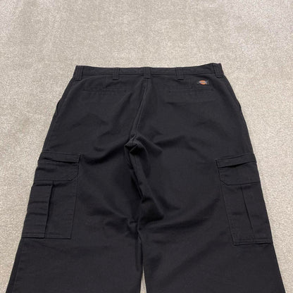 Y2K baggy Dickies cargo pants wide leg black Twill chino skate style work trousers