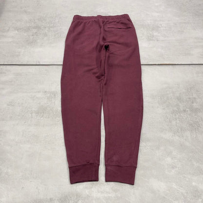Y2k burgundy Nike joggers S mens gym comfy sweatpants swoosh logo