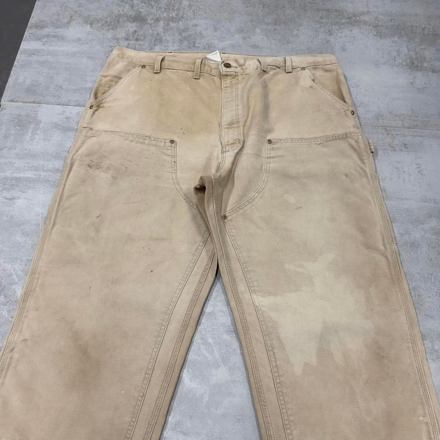Baggy Carhartt double knee carpenter jeans W40L32 thick canvas heavy cargos wide leg