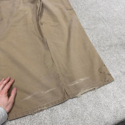 Y2K Carhartt carpenter jeans khaki Loose canvasy skate style workwear cargo pants