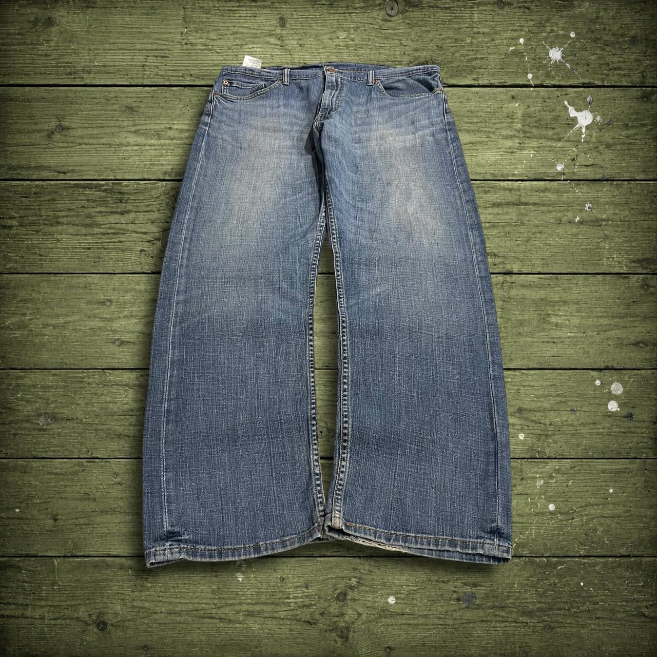 Levi's 505 straight fit jeans y2k blue Regular straight leg denim pants red tab logo