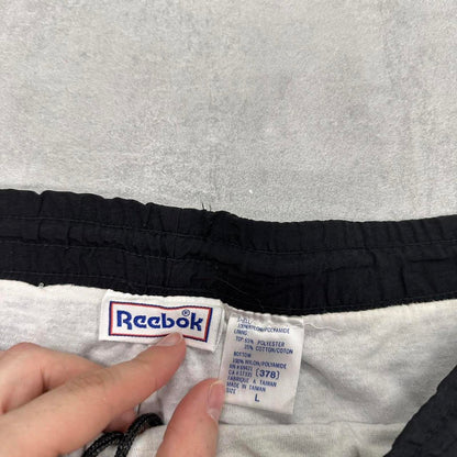 Black Reebok trackies L