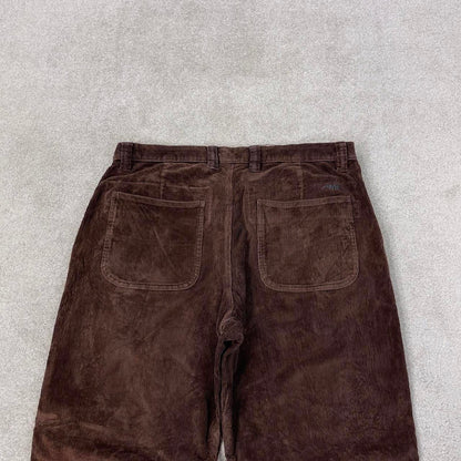 Brown Mountain Khakis wide wale jumbo corduroy trousers W36L32 chunky baggy cord pants skate style
