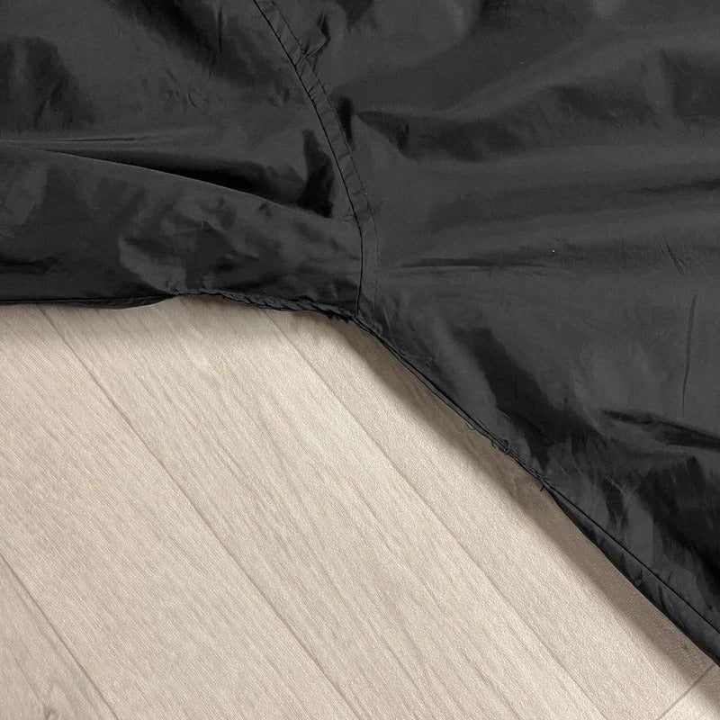 Vintage reversible Champion fleece jacket men's black blue quarter zip windbreaker coat