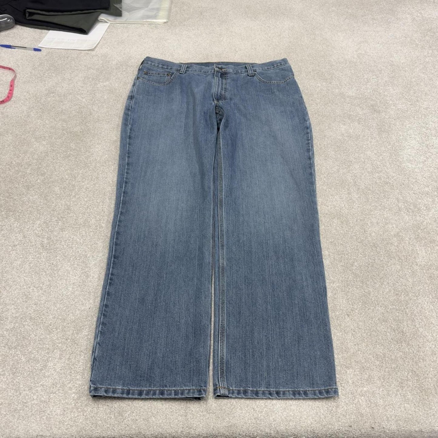 Y2K vintage Carhartt workwear jeans blue Loose straight leg denim skate style work pants