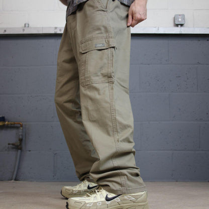 Wrangler cargo pants relaxed y2k khaki Loose straight leg relaxed skater work pants