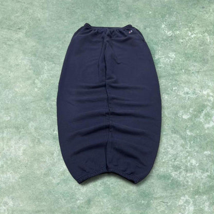 Champion baggy sweatpants joggers cuffed navy Loose floaty embroidered tracksuit bottoms