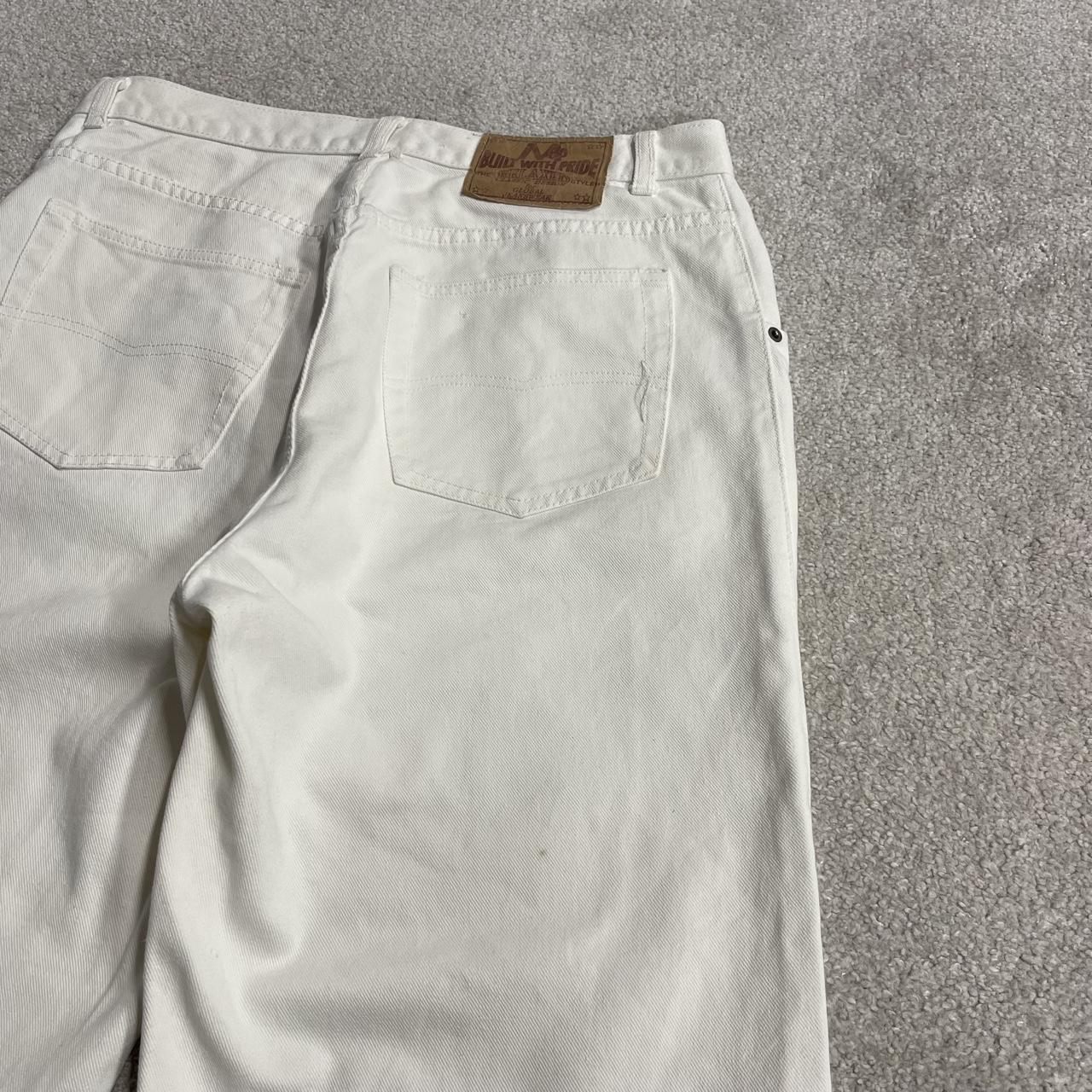 Long baggy denim shorts y2k white Loose skater surf style summer shorts