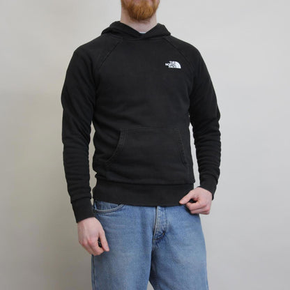 Black North Face hoodie S pullover jumper print tnf spellout design