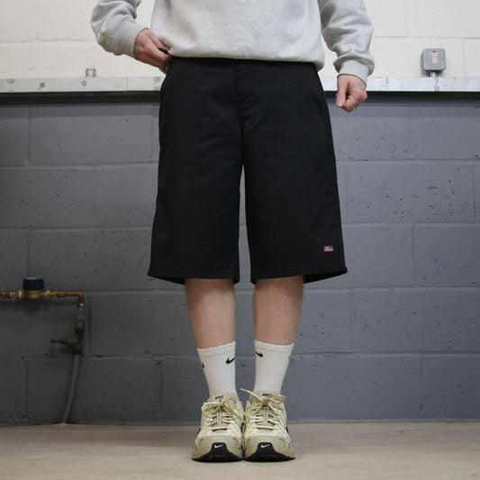 Dickies carpenter shorts long leg black Twill chino skater style shorts loose long leg