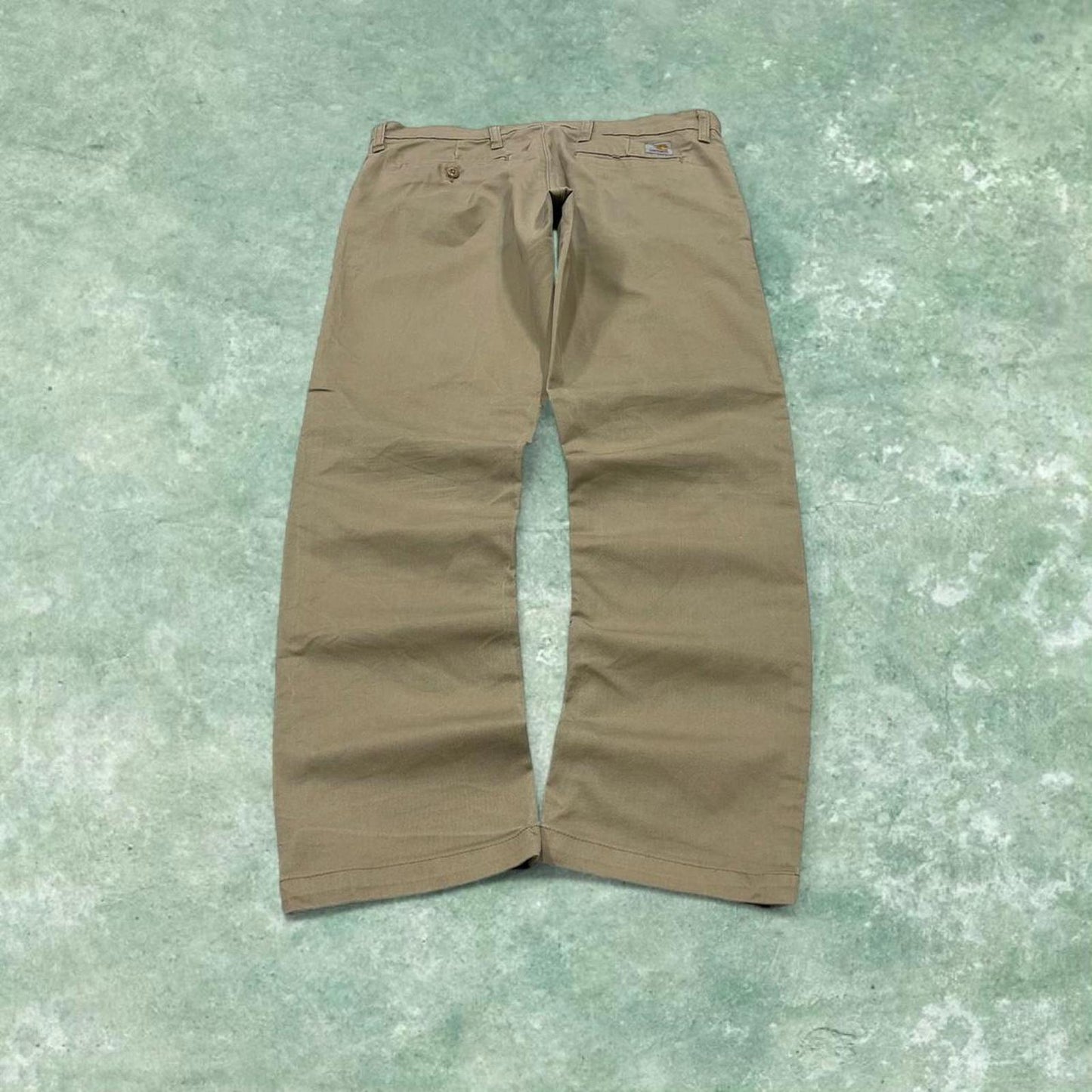 Y2K Carhartt WIP pants beige Straight leg Sid Pant skate / work pants