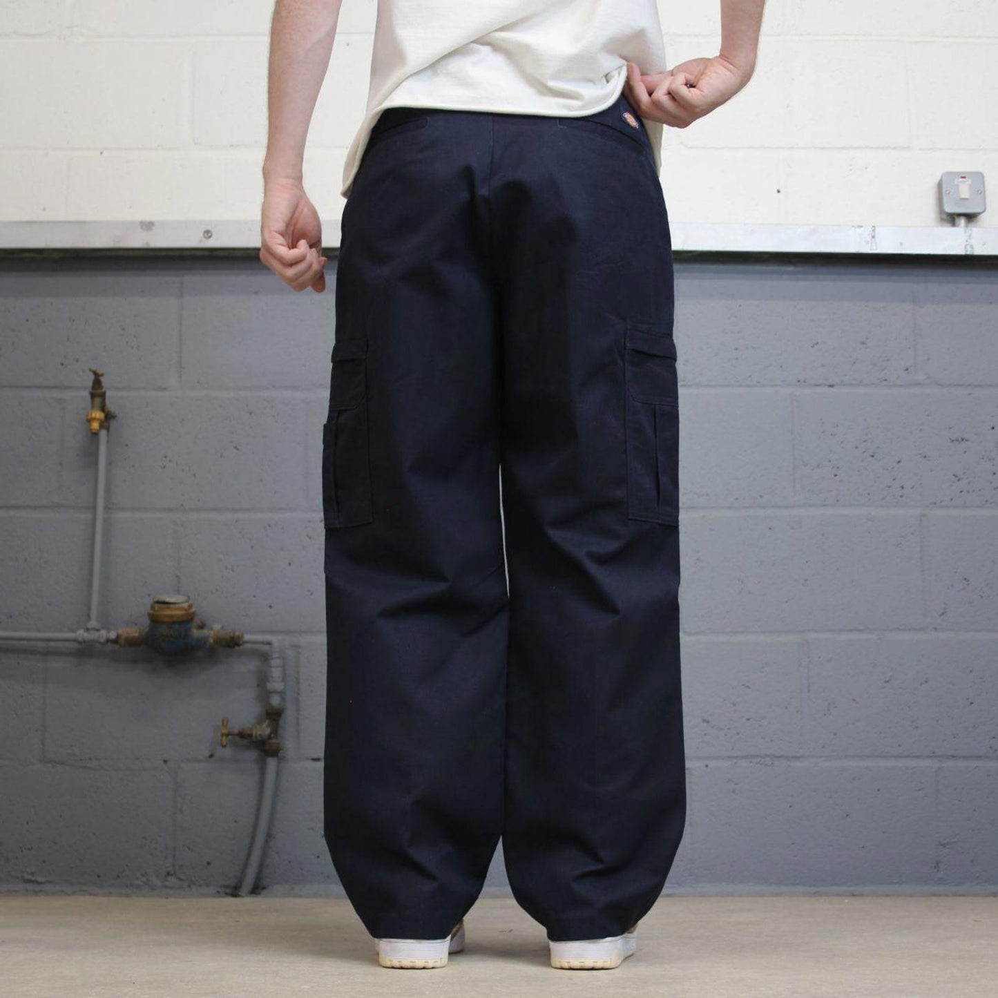 Loose Dickies cargo trousers W32L30 navy loose chino style skater cargo pants
