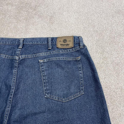Wrangler baggy denim shorts blue Loose wide leg skater style jorts