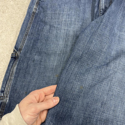 Baggy carpenter shorts skater style blue U.S. POLO ASSN loose leg summer festival shorts