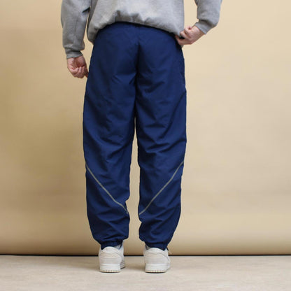 JWOD Skilcraft tracksuit bottoms S navy Loose y2k shell suit trackies
