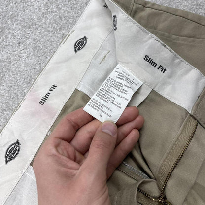Y2k Dickies chino shorts skater style beige W33 Loose carpenter summer shorts