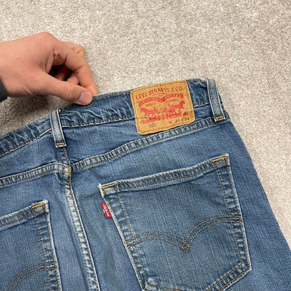 Vintage y2k Levi's 505 jeans blue Straight leg denim pants red tab logo