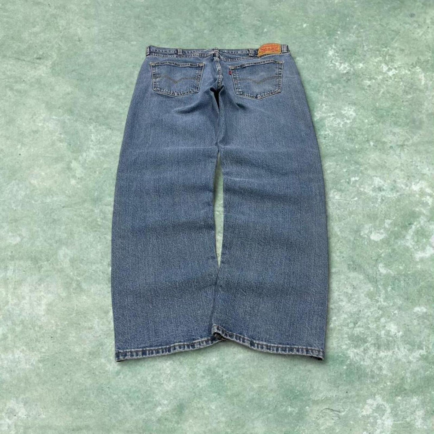 Y2k Levi's 505 jeans straight leg blue Casual denim pants red tab logo