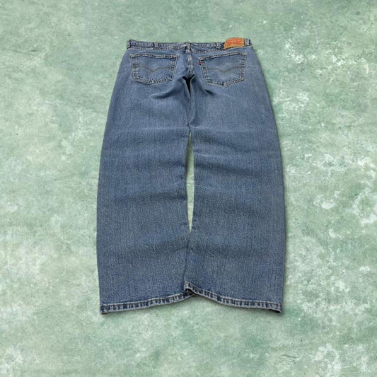 Y2k Levi's 505 jeans straight leg blue Casual denim pants red tab logo