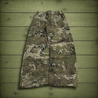 Camo cargo pants y2k utility green loose straight fit Red Head Strata camouflage combat cargos