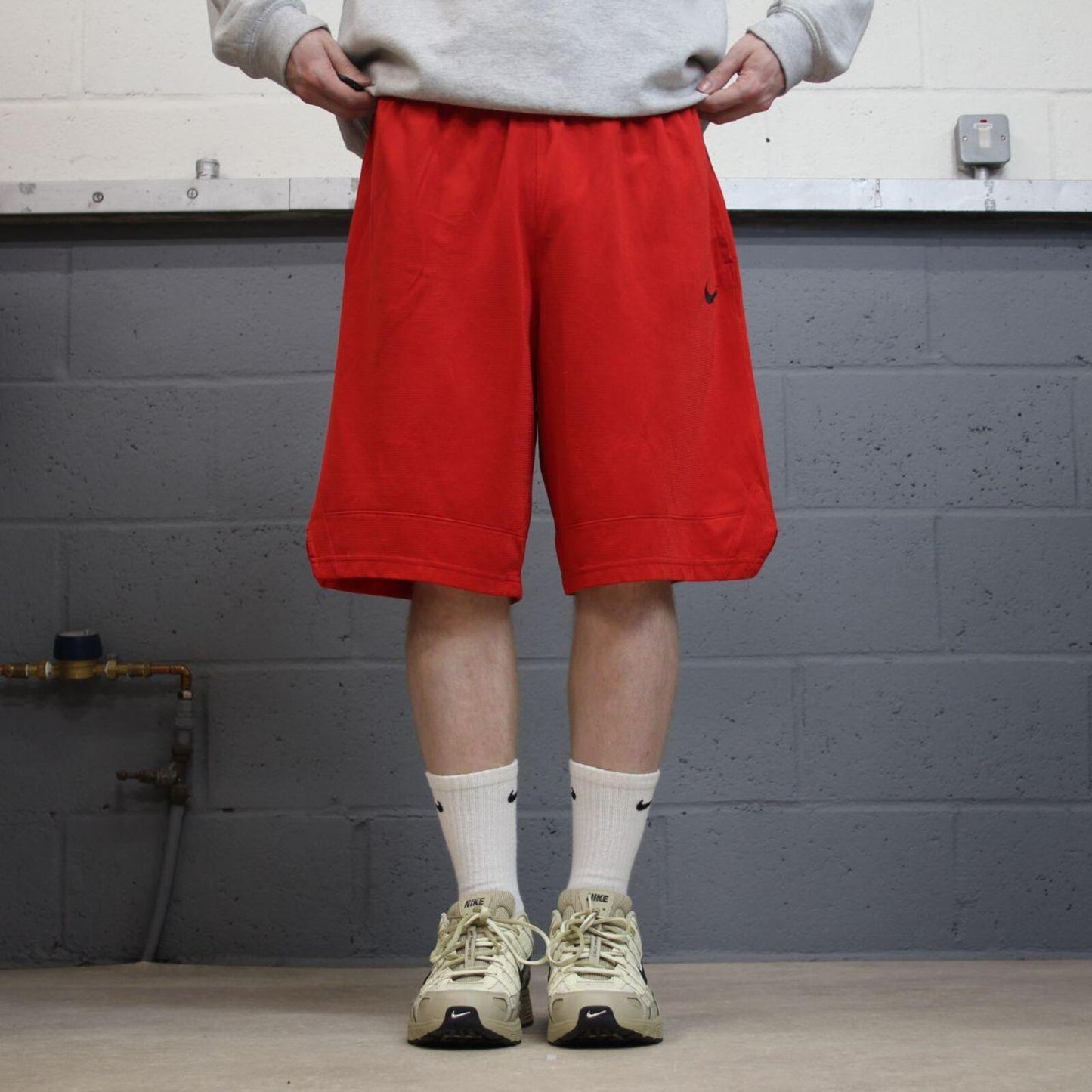 Baggy Nike sports shorts y2k red Casual style comfy loose floaty summer gym shorts
