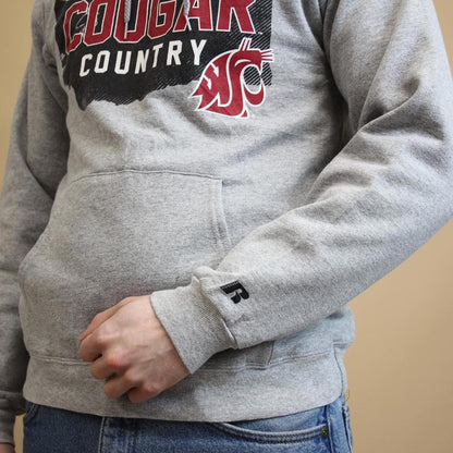 Grey vintage Russell hoodie S