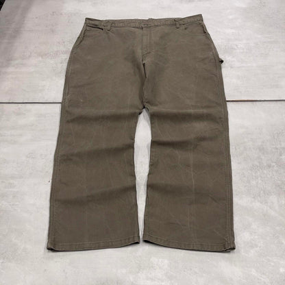 Dickies carpenter jeans W44L30 90s skate style green thick canvas cargos