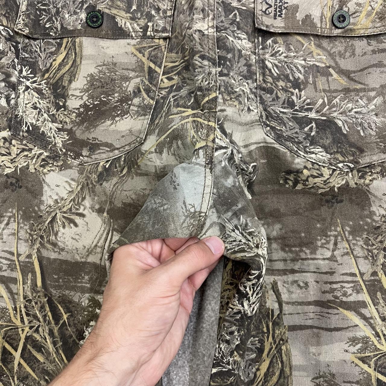 Realtree wide leg baggy camo cargo pants Y2K khaki camouflage pattern cargo trousers