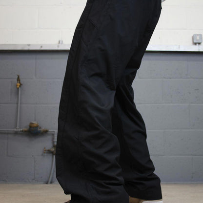 Baggy Nike Trackies M Black y2k 00s style loose wide leg joggers swoosh logo soft lining