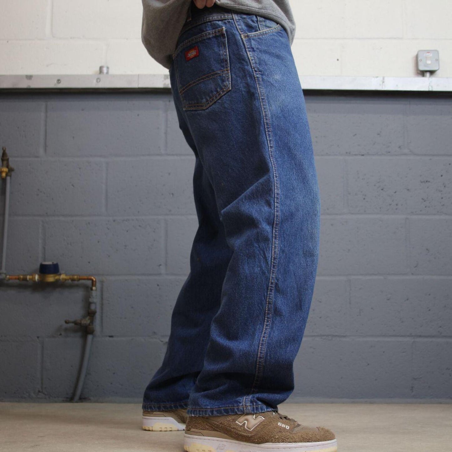 Dickies work jeans loose denim blue Regular fit skate style work pants