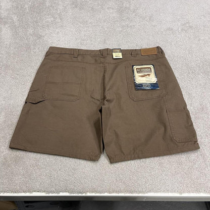 Baggy canvas cargo shorts carpenter brown Schmidt skater style work shorts summer