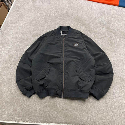 00s Quiksilver technical bomber jacket L men's y2k style fleece lined windbreaker
