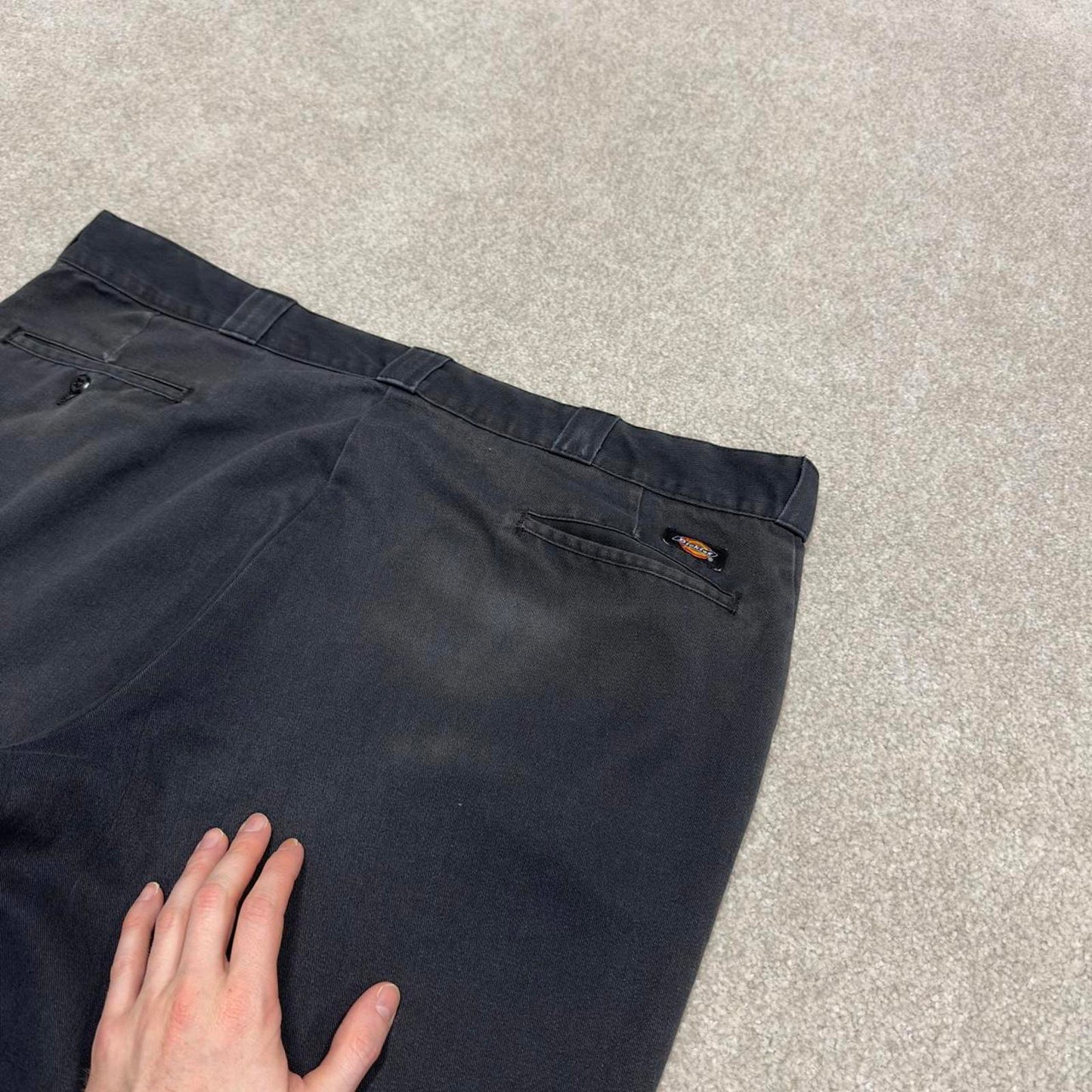 Y2K Dickies 874 work pants faded black Loose chino style skate trousers