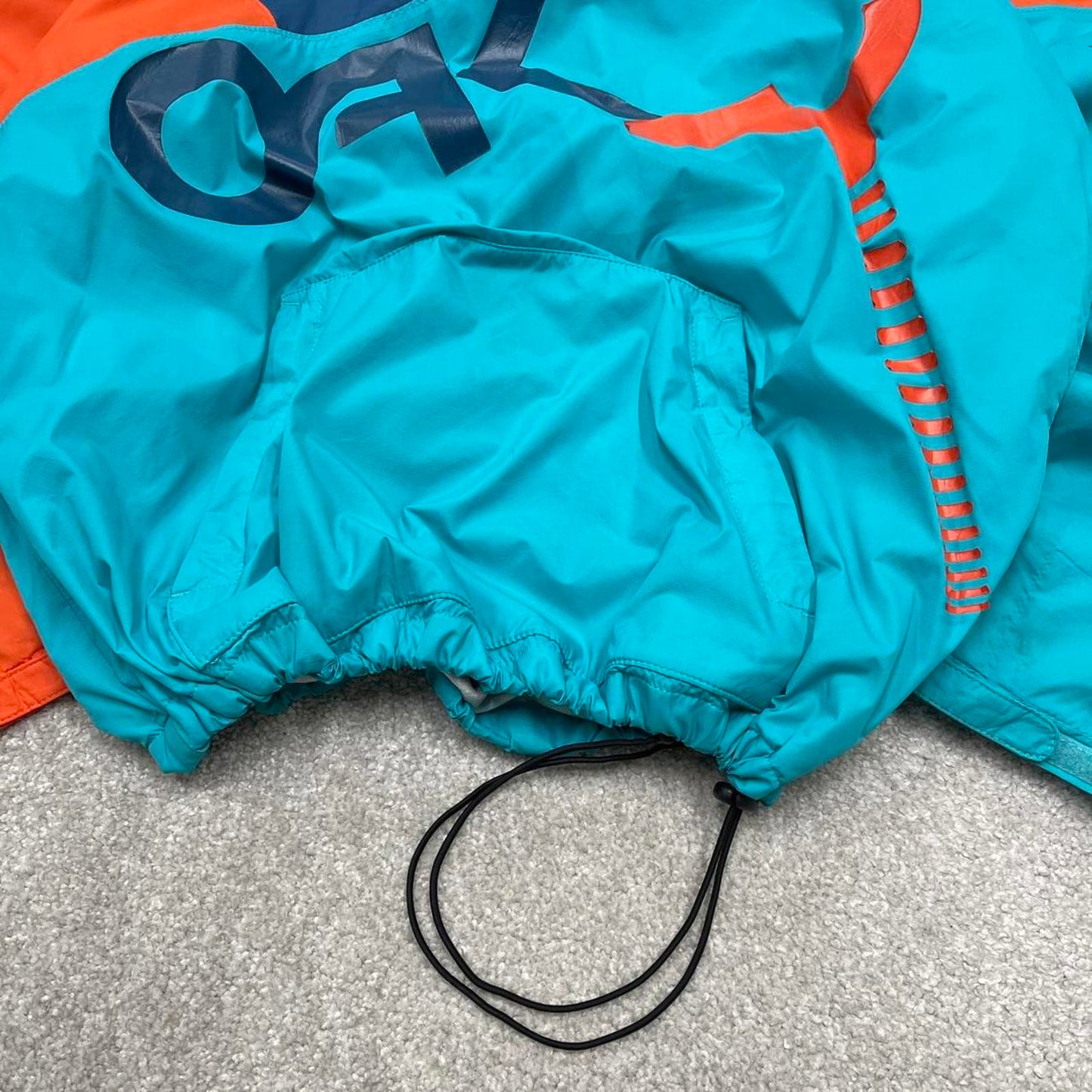 00s Oakley technical windbreaker jacket XL men's y2k style blue lightweight hooded fleece tech coat