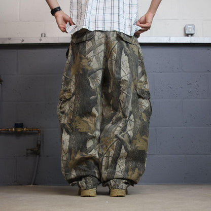 Baggy Realtree camo cargo pants khaki Outfitters Ridge wide leg camouflage hunting trousers